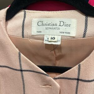 Dior Pink Checkered Women's Blazer